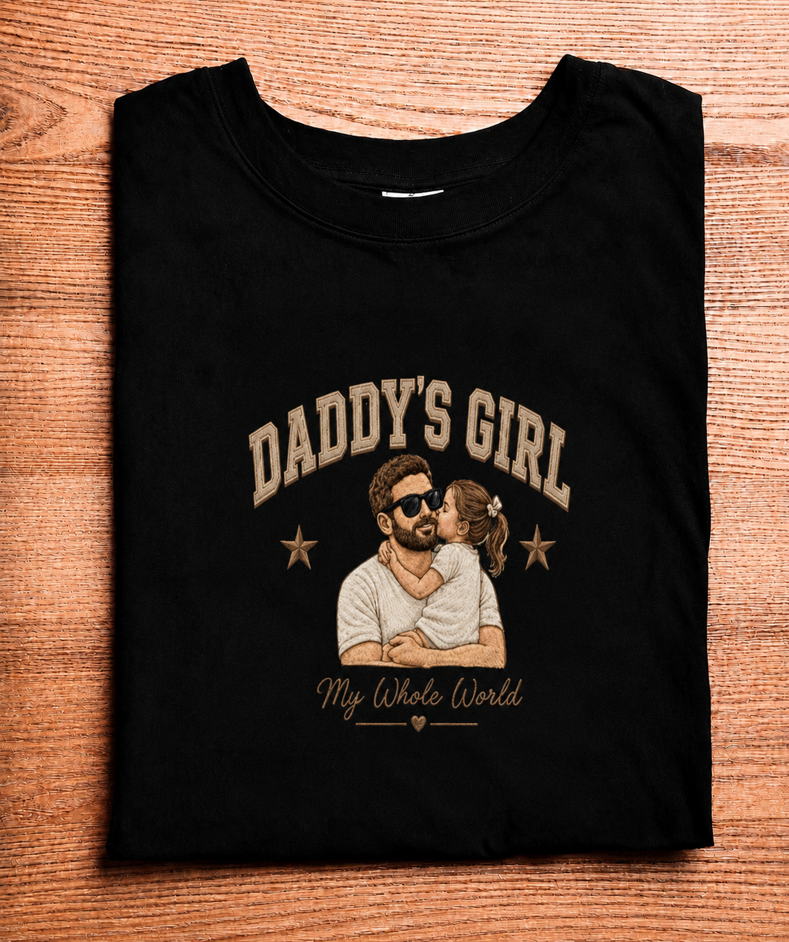 Oversized Daddy’s Girl – My Whole World Tee