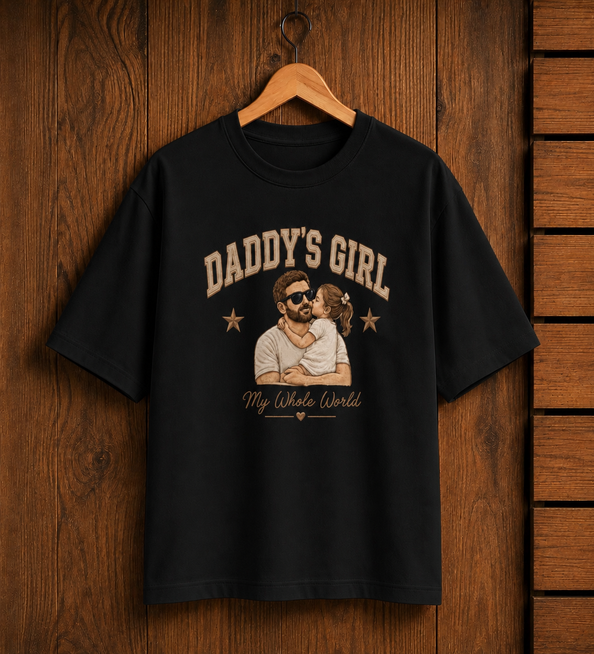 Oversized Daddy’s Girl – My Whole World Tee