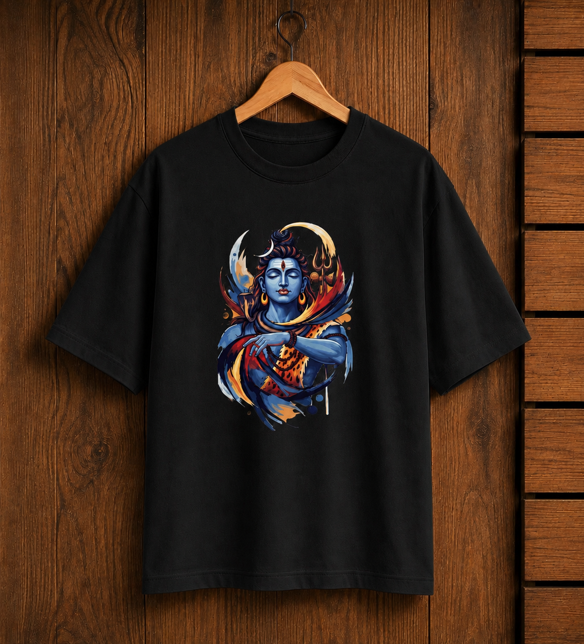 Oversized Har Har Mahadev T-Shirt