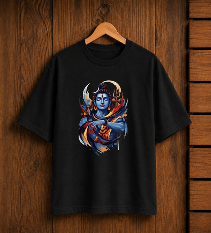 Oversized Har Har Mahadev T-Shirt